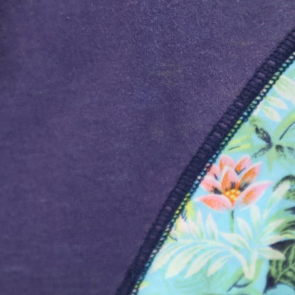 KENZO JUNGLE ケンゾージャングル 日本製 ボタニカル 半袖 Tシャツ M パープル系 レディース