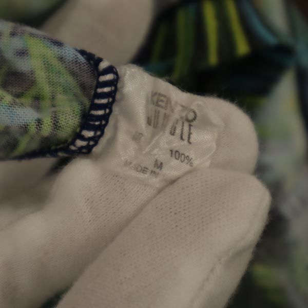 KENZO JUNGLE ケンゾージャングル 日本製 ボタニカル 半袖 Tシャツ M パープル系 レディース