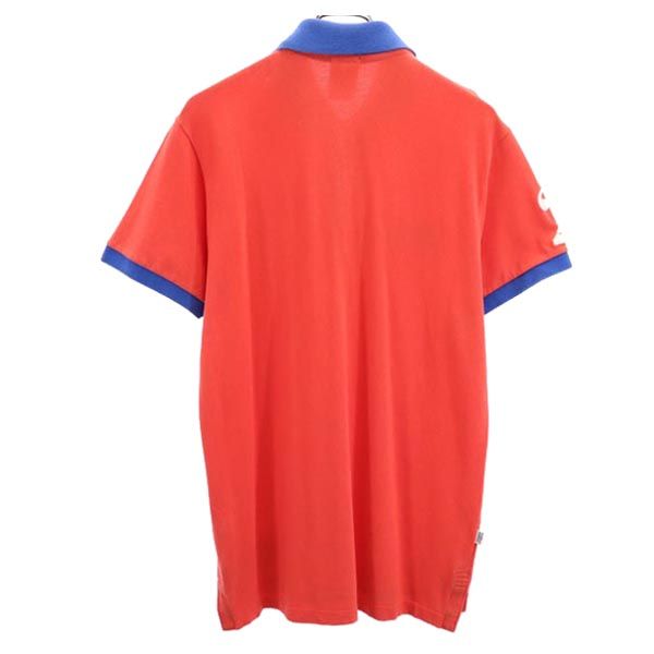 FRANKLIN&MARSHALL フランクリンマーシャル イタリア製 半袖 ポロシャツ L オレンジ系 メンズ