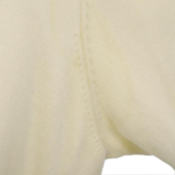 LANVIN ランバン 半袖 襟付き セーター アイボリー×ブラック ニット レディース