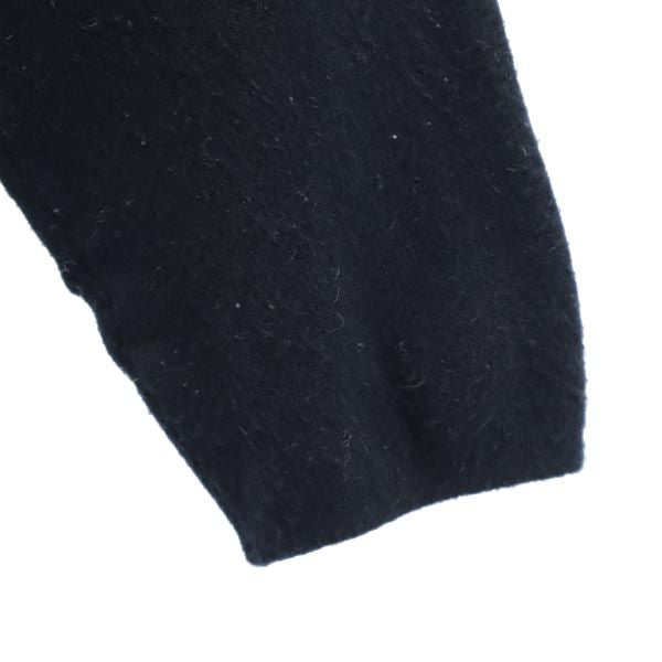 agnes b. アニエスベー フランス製 半袖 ハイネック セーター 1 黒 ニット レディース