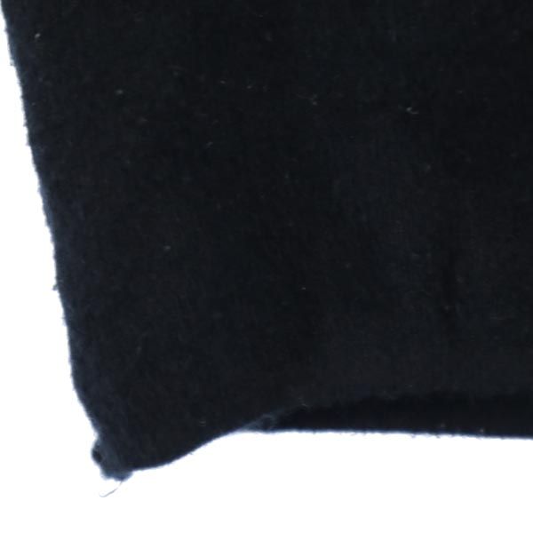 agnes b. アニエスベー フランス製 半袖 ハイネック セーター 1 黒 ニット レディース