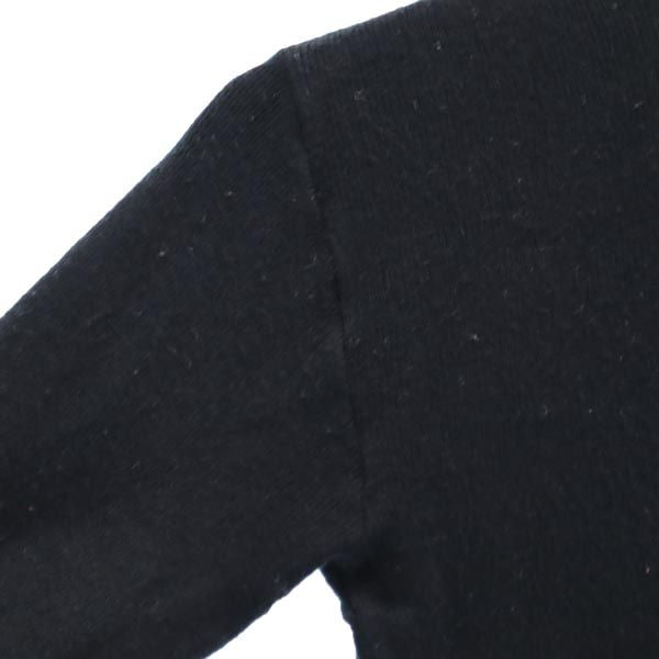 agnes b. アニエスベー フランス製 半袖 ハイネック セーター 1 黒 ニット レディース