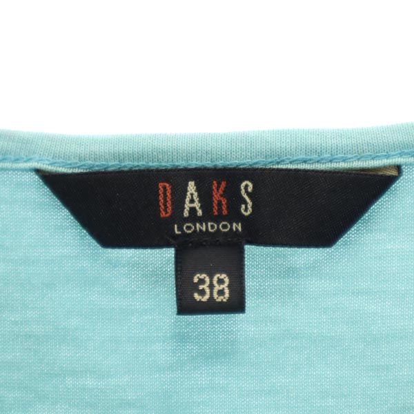ダックス 日本製 7分袖 カットソー 38 青系 DAKS Tシャツ レディース