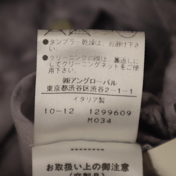 ワンハンドレッドトゥエンティーパーセントリノ イタリア製 リネン 長袖 シャツ 40 紫系 120% lino チュニック レディース