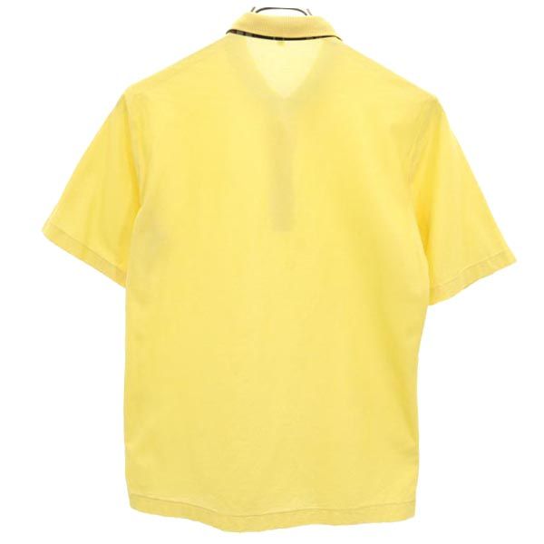 ダックス 半袖 ポロシャツ L イエロー DAKS 鹿の子 メンズ