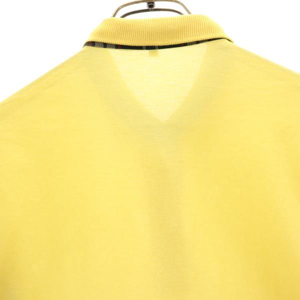 ダックス 半袖 ポロシャツ L イエロー DAKS 鹿の子 メンズ