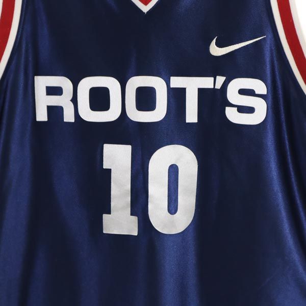 NIKE ナイキ ROOT'S  背番号10 バスケ ウェア XXL 紺 ビッグサイズ タンクトップ メンズ