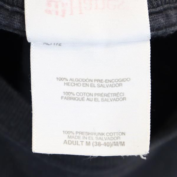 Hanes ヘインズ プリント マイケルジャクソン 半袖 Tシャツ M ブラック系 バンT メンズ