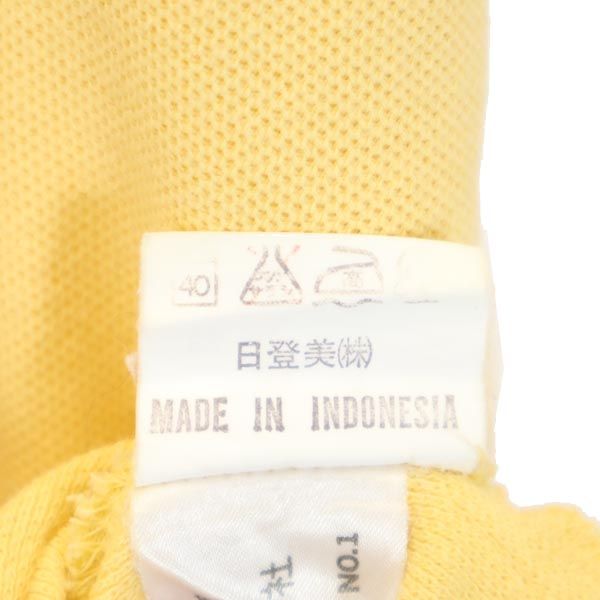 CHAPS チャップス 90s オールド 半袖 ポロシャツ M イエロー 鹿の子 メンズ