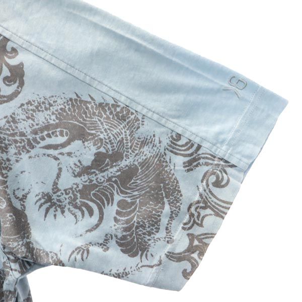 KENZO ケンゾー ゴルフ 日本製 半袖 ハーフジップ ポロシャツ 4 青系 GOLF メンズ