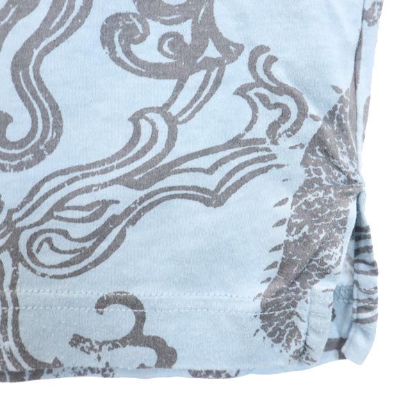 KENZO ケンゾー ゴルフ 日本製 半袖 ハーフジップ ポロシャツ 4 青系 GOLF メンズ