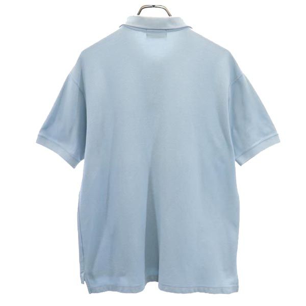 CHAPS チャップス 80s ヴィンテージ 半袖 ポロシャツ M 水色 鹿の子 メンズ