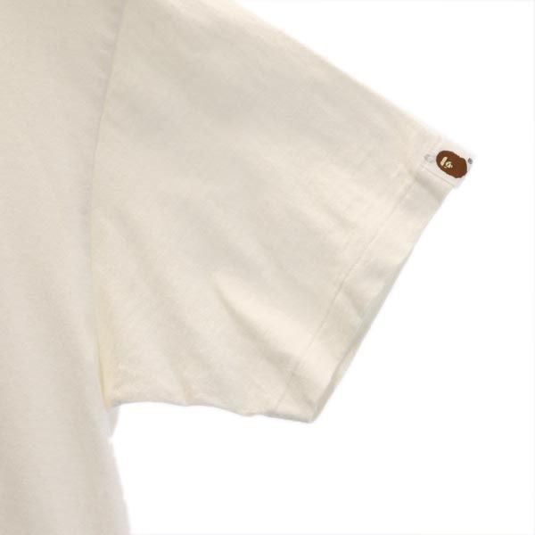 ベイプ 日本製 プリント 半袖 Tシャツ XS ホワイト系 BAPE メンズ