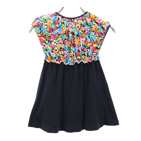 KENZO ケンゾー 日本製 花柄 ノースリーブ ワンピース 120 キッズ