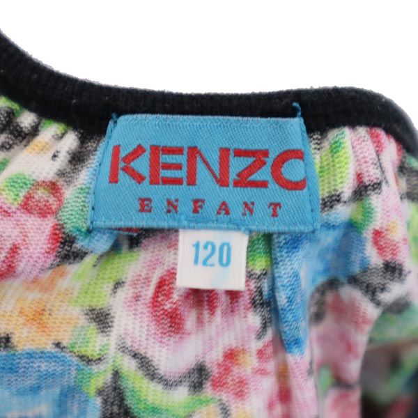 KENZO ケンゾー 日本製 花柄 ノースリーブ ワンピース 120 キッズ