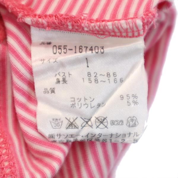 PEARLY GATES パーリーゲイツ ゴルフ 半袖 Tシャツ 1 ピンク系 レディース