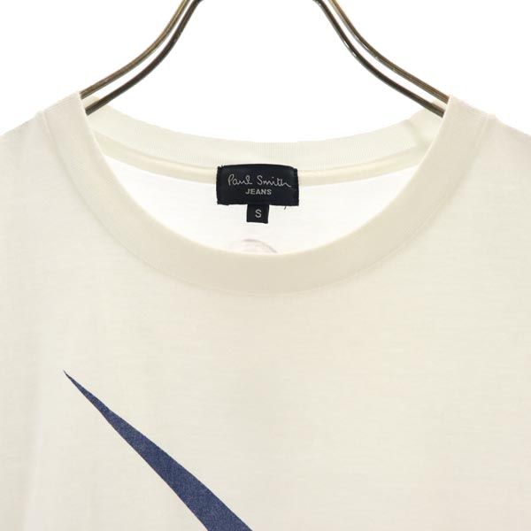 Paul Smith JEANS ポールスミスジーンズ 半袖 クルーネック Tシャツ S ホワイト メンズ