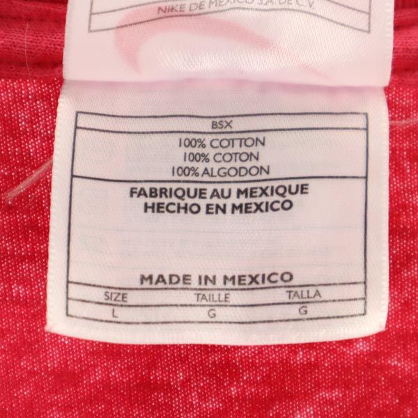 NIKE ナイキ 90s 00s 白タグ オールド 半袖 クルーネック Tシャツ L レッド メンズ