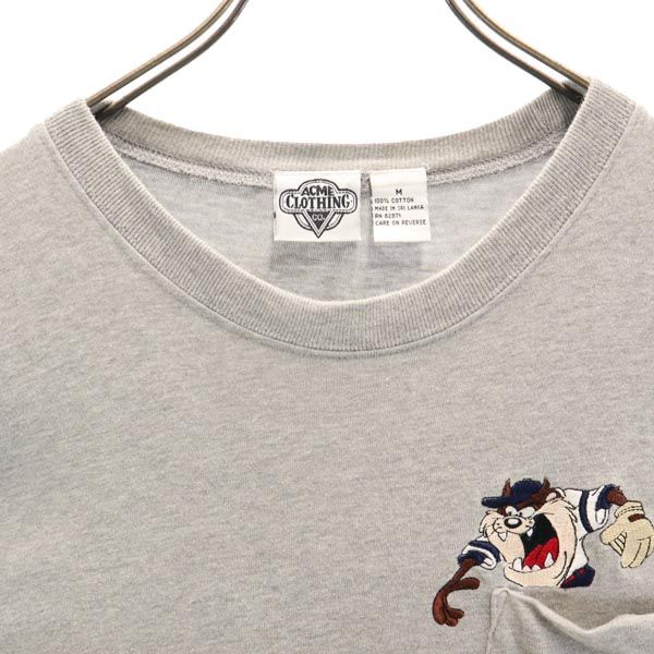ACME CLOTHING アクメクロージング ルーニーテューンズ 半袖 Tシャツ M グレー系 タスマニアンデビル バッグスバニー キャラクター メンズ