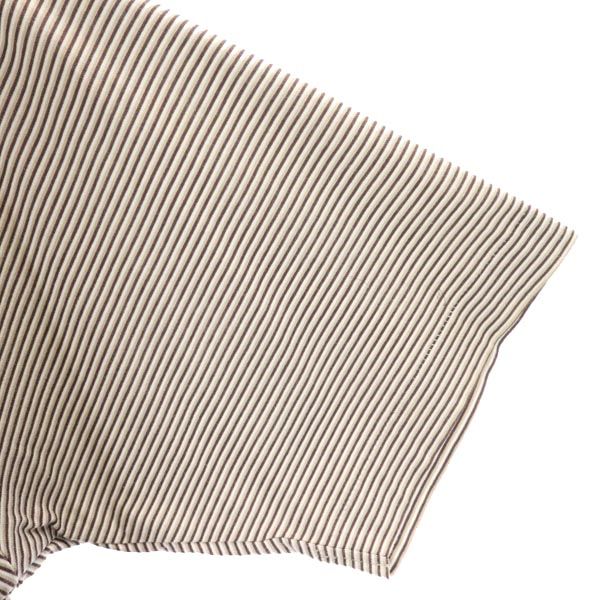 BURBERRY バーバリー 三陽商会 日本製 ボーダー柄 半袖 ポロシャツ M ブラウン系 メンズ