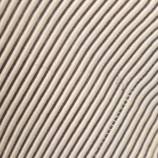 BURBERRY バーバリー 三陽商会 日本製 ボーダー柄 半袖 ポロシャツ M ブラウン系 メンズ