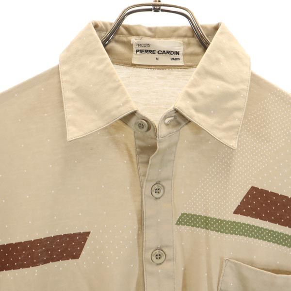 Pierre Cardin ピエールカルダン 半袖 ポロシャツ M ベージュ系 メンズ