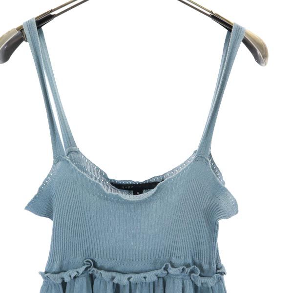 MARC JACOBS マークジェイコブス キャミソール S 青系 ニット レディース