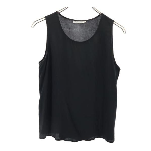 Emporio Armani エンポリオアルマーニ イタリア製 ノースリーブ タンクトップ 42 ブラック系 レディース