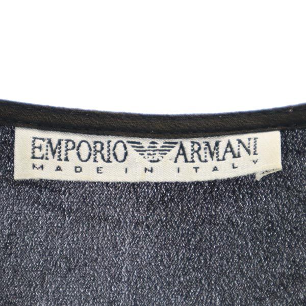 Emporio Armani エンポリオアルマーニ イタリア製 ノースリーブ タンクトップ 42 ブラック系 レディース