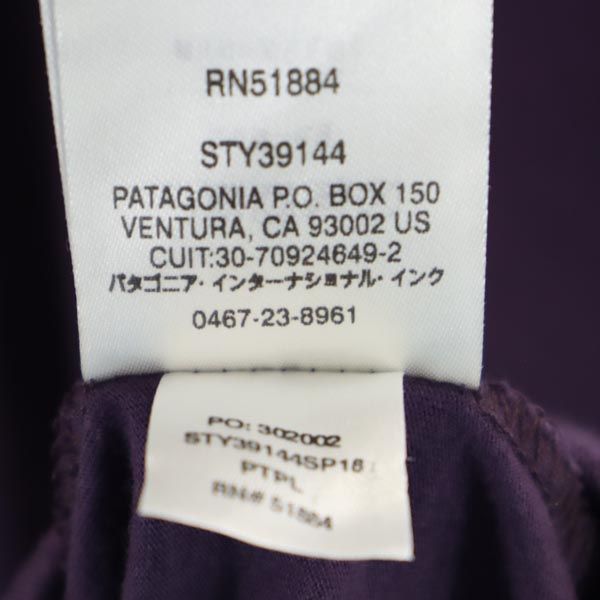 パタゴニア アウトドア 半袖 Tシャツ M パープル系 patagonia メンズ
