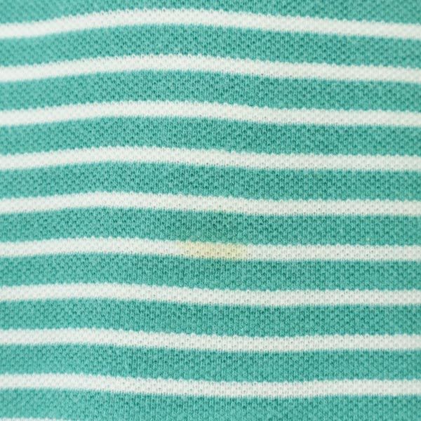 CHAPS チャップス ボーダー 半袖 ポロシャツ XLT/TGL グリーン系 鹿の子 メンズ