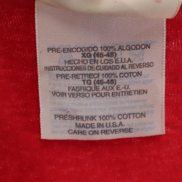 Hanes ヘインズ 90s USA製 オールド ノースリーブ タンクトップ XL レッド系 メンズ