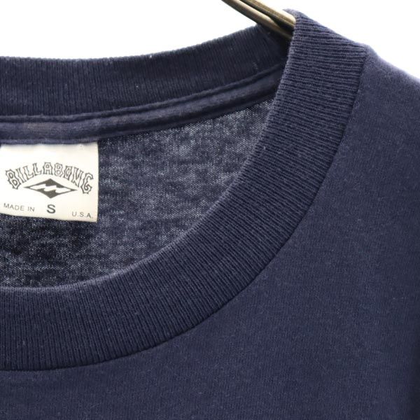 BILLABONG ビラボン 90s バックプリント 半袖 Tシャツ S ネイビー系 メンズ