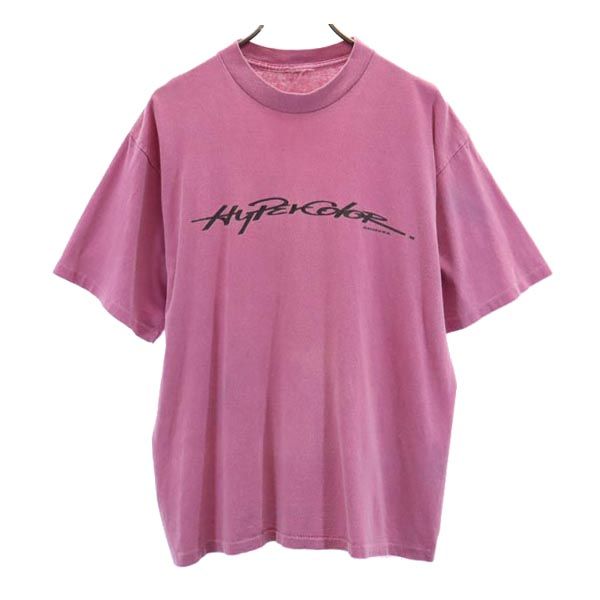 Generra Hypercolor ジェネラ ハイパーカラー 90s オールド 半袖 Tシャツ パープル メンズ