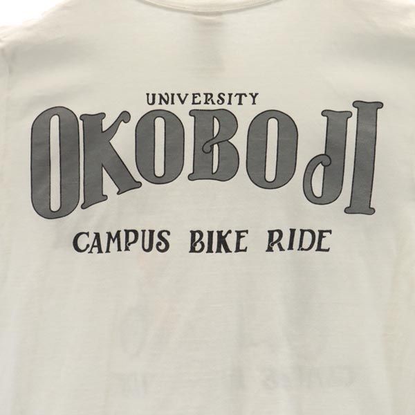 GALT SAND 90s オールド USA製 UNIVERSITY OF OKOBOJI 半袖 Tシャツ L 白系 メンズ