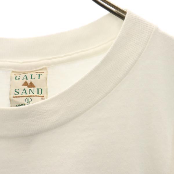 GALT SAND 90s オールド USA製 UNIVERSITY OF OKOBOJI 半袖 Tシャツ L 白系 メンズ