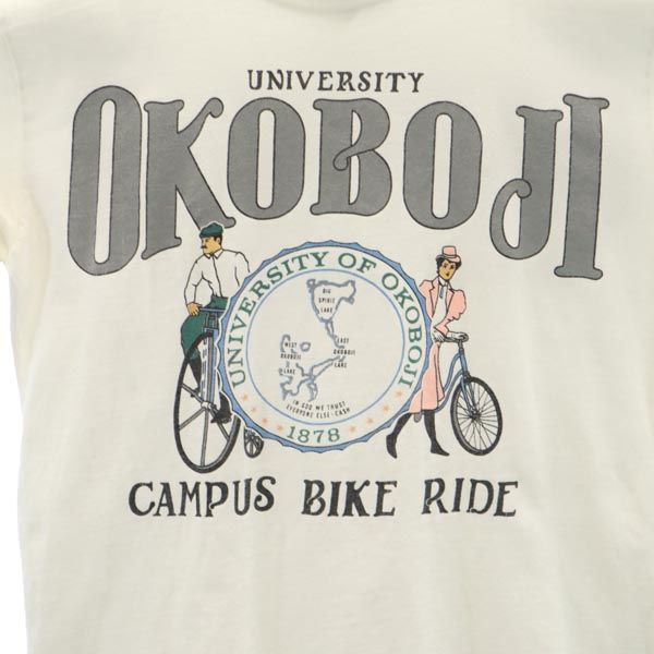 GALT SAND 90s オールド USA製 UNIVERSITY OF OKOBOJI 半袖 Tシャツ L 白系 メンズ