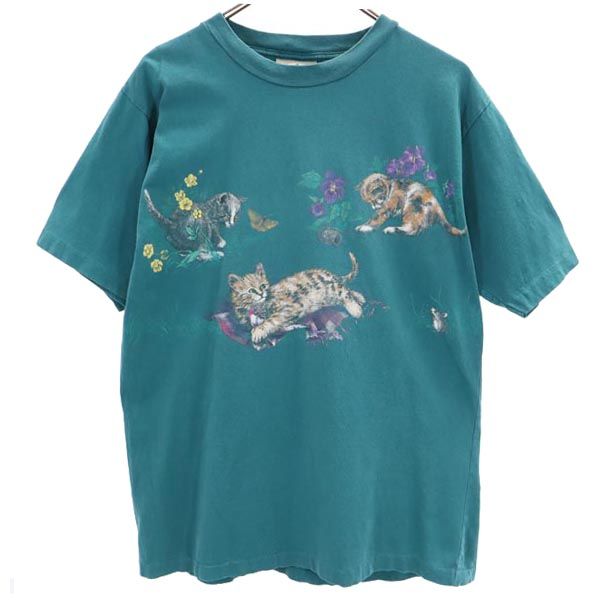 NORTHERN 90s オールド 半袖 Tシャツ グリーン系 メンズ