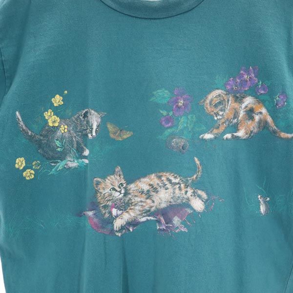 NORTHERN 90s オールド 半袖 Tシャツ グリーン系 メンズ