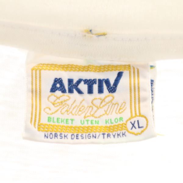 AKTIV 半袖 Tシャツ XL ホワイト系 メンズ