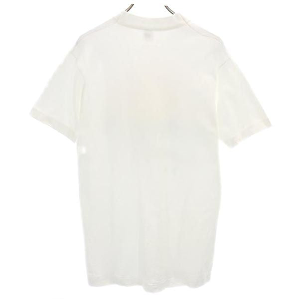 フルーツオブザルーム 90s オールド USA製 3Dプリント 半袖 Tシャツ M ホワイト系 FRUIT OF THE LOOM メンズ