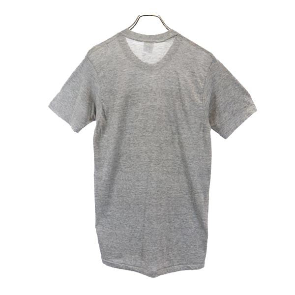 LOGO7 ロゴ7 80s ヴィンテージ USA製 半袖 Tシャツ M グレー系 メンズ