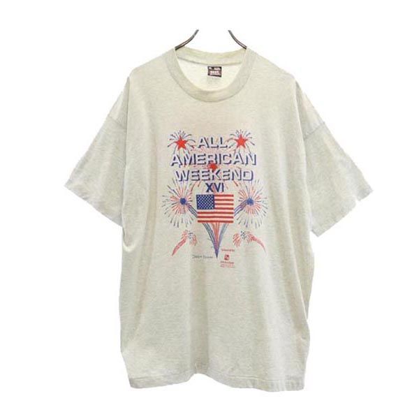FRUIT OF THE LOOM フルーツオブザルーム 90s オールド USA製 半袖 Tシャツ XXL グレー系 メンズ