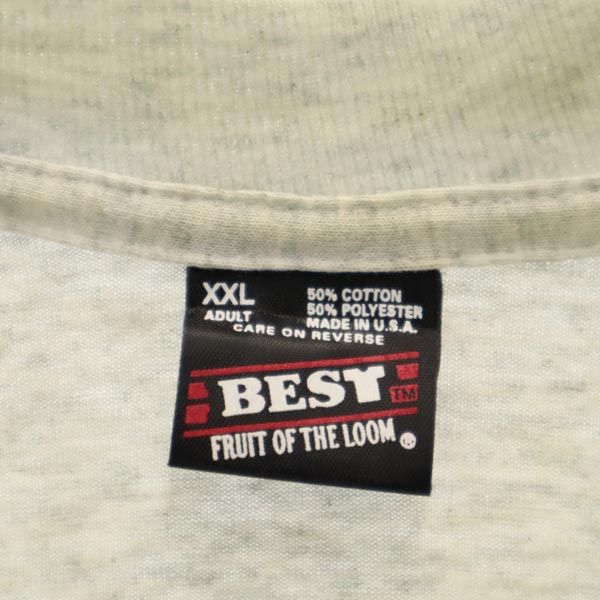 FRUIT OF THE LOOM フルーツオブザルーム 90s オールド USA製 半袖 Tシャツ XXL グレー系 メンズ