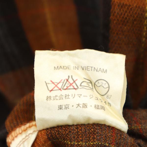 JC de CASTELBAJAC カステルバジャック チェック 長袖 ボタンダウンシャツ 3 ブラウン系 メンズ