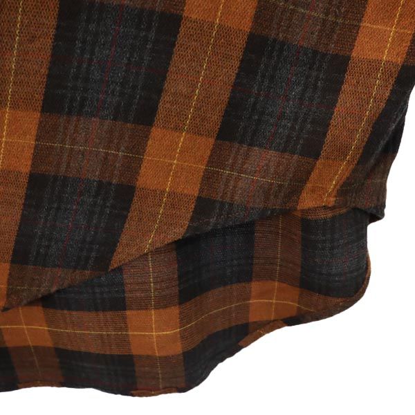 JC de CASTELBAJAC カステルバジャック チェック 長袖 ボタンダウンシャツ 3 ブラウン系 メンズ