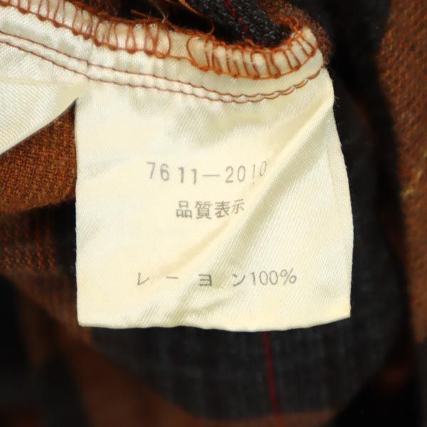 JC de CASTELBAJAC カステルバジャック チェック 長袖 ボタンダウンシャツ 3 ブラウン系 メンズ