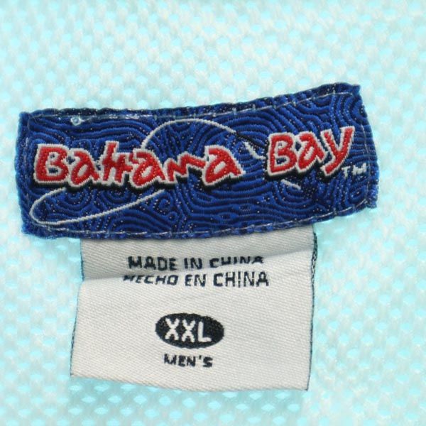 BAHANA BAY 半袖 フィッシング シャツ XXL ブルー系 メンズ