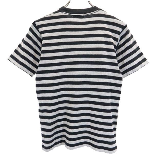 アベイシングエイプ 日本製 ボーダー 半袖 Tシャツ XS グレー系 A BATHING APE BABY MILO ベイビーマイロ レディース
